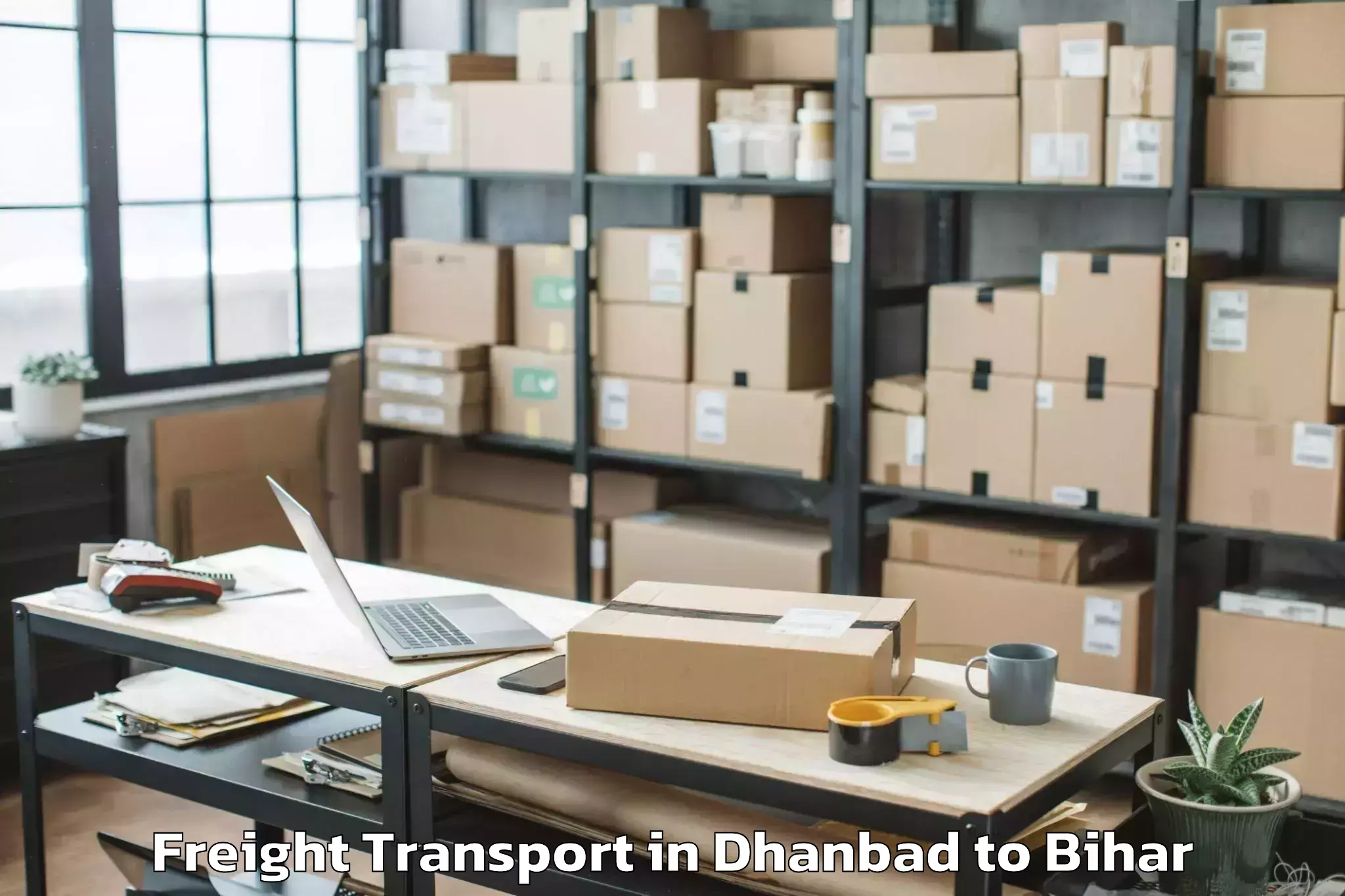 Easy Dhanbad to Jagdispur Freight Transport Booking